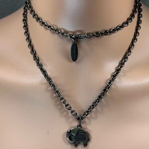 Plunder Designs - Bronze Elephant Pendant Necklace